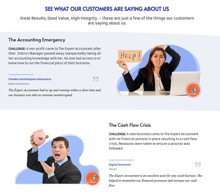 Accounting Firm Rebranded - Case Study and Testimonials